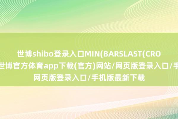 世博shibo登錄入口MIN(BARSLAST(CROSSDOWN(B-世博官方體育app下載(官方)網站/網頁版登錄入口/手機版最新下載