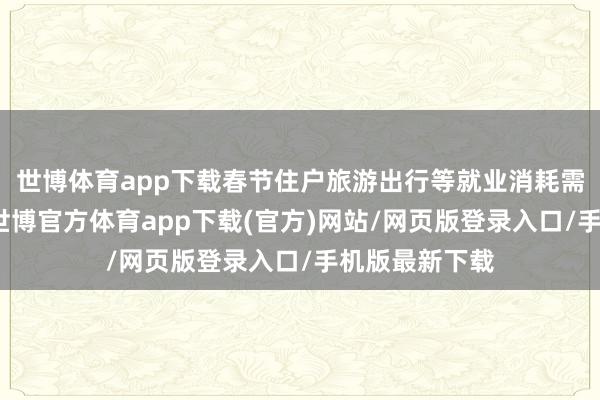 世博體育app下載春節住戶旅游出行等就業消耗需求好于客歲-世博官方體育app下載(官方)網站/網頁版登錄入口/手機版最新下載